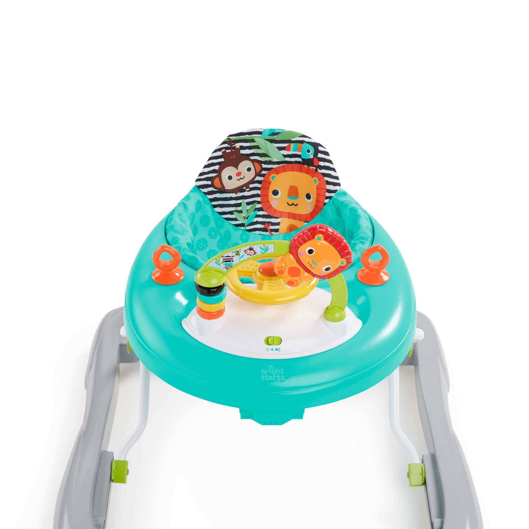 Bright Starts Zig Zag Zebra baby walker with easy fold frame