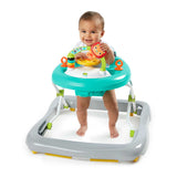 Bright Starts Zig Zag Zebra baby walker with easy fold frame and safety brakes