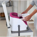 Ingenuity Baby Base 2-in-1 Booster Feeding and Floor Seat, Pink Flambe