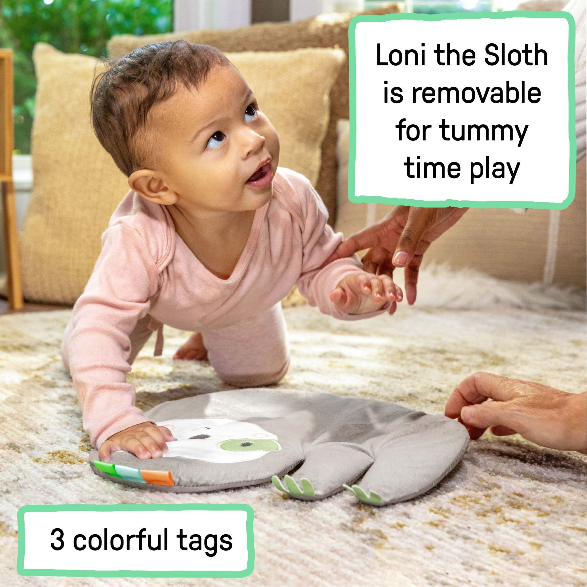 baby in prop spot learn-to-sit - loni