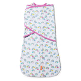 SwaddleMe by Ingenuity Arms Free Convertible Swaddle, Size L, 3-6 months, 1pk (Rainbow Showers)