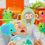 baby in a playful paradise vibrating bouncer