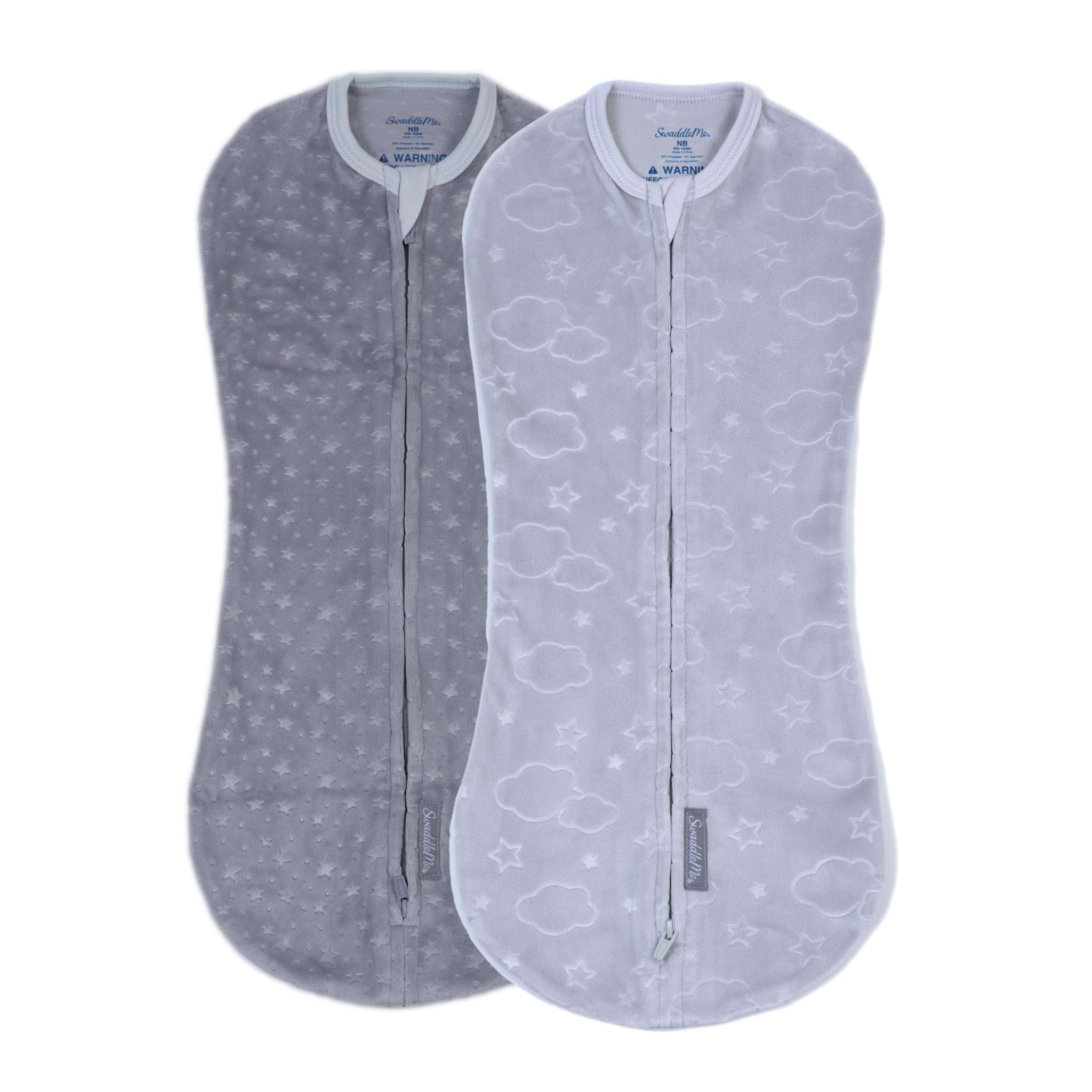 Ingenuity Velboa Pod for newborns, clouds and stars design, 2-pack.