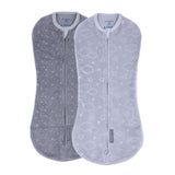 SwaddleMe by Ingenuity Velboa Pod, Size Newborn, 0-2 months, 2pk (Clouds & Stars)