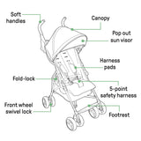 summer by ingenuity 3dmini convenience stroller