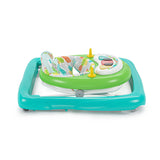 Bright Starts Tiny Trek 2-in-1 Jungle Vines baby walker with piano activity station and jungle animal design