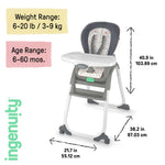 Ingenuity Full Course Convertible 6-in-1 High Chair