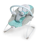 Ity by Ingenuity Bouncity Bounce Vibrating Deluxe Bouncer with plush headrest and toy bar for newborns